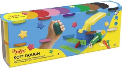 Zdjęcie produktu dla Jovi Soft Dough Modelling Clay Glina do modelowania dla dzieci 10 x 110 g