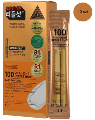 Image de VT Cosmetics Vita-Light Reedle Shot 100 Essence, 2 ml x 10, en stock
