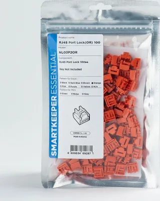 Produktbild von Smartkeeper NL03P2OR, Schnittstellenblockierung, RJ-45, Orange, 100 Stück(e), 11,7 mm, 11,5 mm
