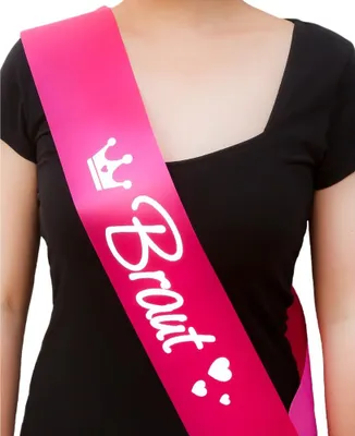 Produktbild von Oblique Unique Schärpe Braut JGA Junggesellinnenabschied Hen Party Bride to be pink