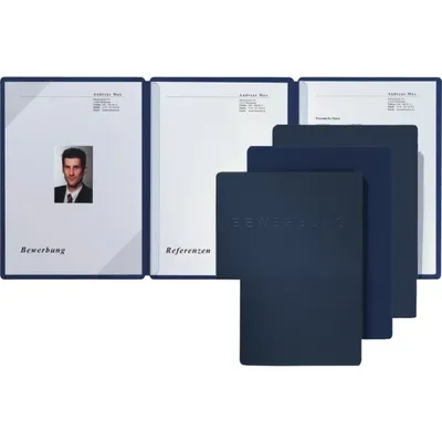 Produktbild von PAGNA Bewerbungsmappe "Square" DIN A4 blau