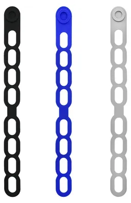 3er-Set elastische Deckelhalter aus Silikon, 54,5 x 4,7 cm