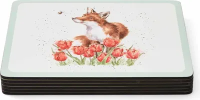 Productafbeelding van Famanu placemats - De Bij - Set van 6 - waterafstotend - duurzaam