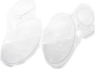 Image de 1 paire de lentilles de phares, cache phares L&R, lentille claire, remplacement pour Mercedes-Benz Classe E W211 E350 E55 AMG 02-08 4 portes