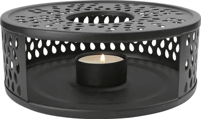 Produktbild von CREANO Stövchen Leaf schwarz
