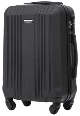 Image de Valise cabine Wings, modèle Kestrel, couleur noire, dimensions : 20 pouces