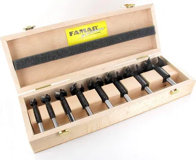 Image de FAMAG 8-tlg. Bormax Hartmetall-Forstnerbohrersatz D=15,20,25,30,35,40,45,50mm