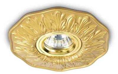 Image de Spot encastré Polka laiton 1 ampoule