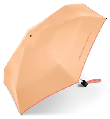 Produktbild von Happy Rain Benetton Ultra Mini Flat Manuell Taschenschirm peach fuzz