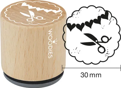 Produktbild von COLOP Motiv-Stempel Woodies Handmade "Schere"