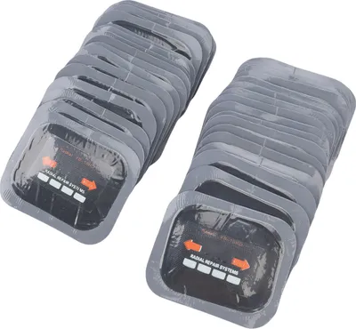 Zdjęcie produktu dla 40Pcs Łatki do naprawy opon radialnych 65x80mm Uniwersalny zestaw gumowych łatek do opon do samochodów osobowych, motocykli i ciężarówek