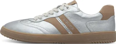 Produktbild von s.Oliver Damen Schnürschuh Halbschuh rutschfest mit loser Einlage 5-23652-44, Größe:39 EU, Farbe:Silber
