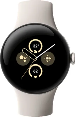 Obrázek produktu pro Google Pixel Watch 2 Wifi Leštěný stříbrný sportovní náramek Porcelánová barva Neu Neu
