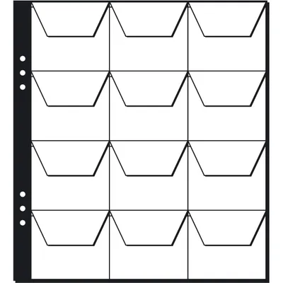 Produktbild von PAGNA Münzhüllen 12 Fächer à 55 x 55 mm 215 x 235 mm 5 Hüllen