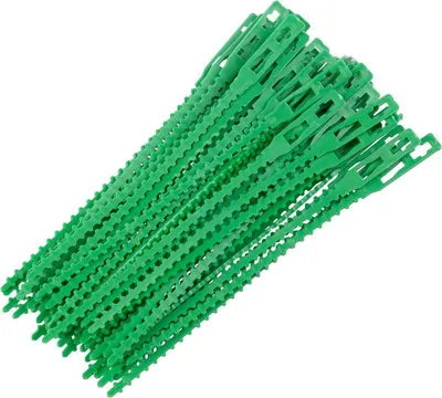 Image de Ruban Strend Pro, de ligature pour plantes, pack de 50 pcs, vert, 130 mm