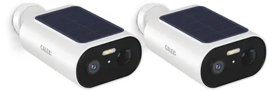 Produktbild von Calex Smart-Außenkamera 3MP x2, Solar, Kabellos, Bewegungsmelder, Weiß