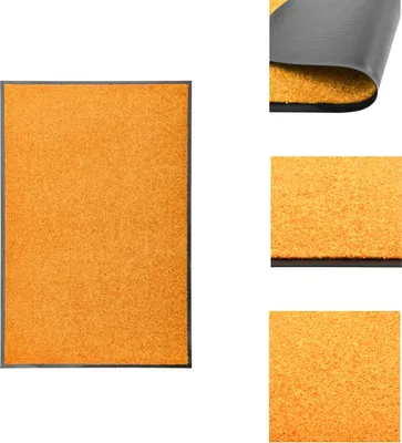 Obrázek produktu pro vidaXL Rohožka Oranžová omyvatelná 60x90 cm - Rohožky před dveře