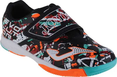 Image de Joma Evolution Jr 2301 IN EVJW2301INV, Chaussures d'intérieur, pour garçons, Noir, Taille : 28