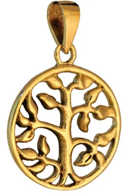 Produktbild von Bronzeanhänger  Schmuck - Baum - 31x21mm