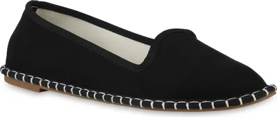 Produktbild von VAN HILL Damen Slip Ons Slippers Bequeme Spitze Schlupf-Schuhe 841207, Farbe: Schwarz, Größe: 37
