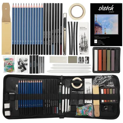 Produktbild von Professionelles Skizzenstift-Set, 35 Teile für Künstler und Anfänger