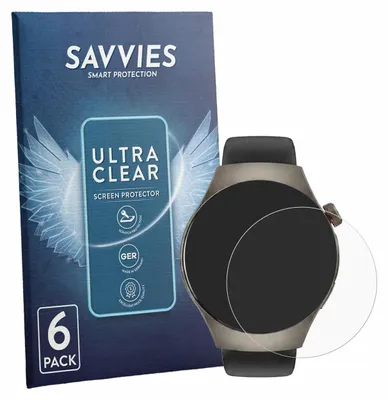 Produktbild von 6x Für YEMASTER Samrtwatch 1.46" Schutzfolie Savvies Displayschutz Display Schutz Folie Klar Transparent