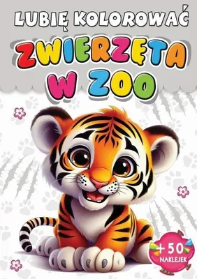 Zdjęcie produktu dla Kolorowanka Zwierzęta w zoo + 50 naklejek