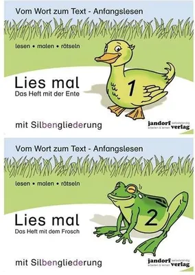 Produktbild von Lies mal - Hefte 1 und 2 (Paket) mit Silbengliederung: Vom Wort zum Text - Anfangslesen