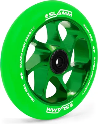 Image de Roue Slamm Stunt Scooter Team 110mm noyau en alu vert
