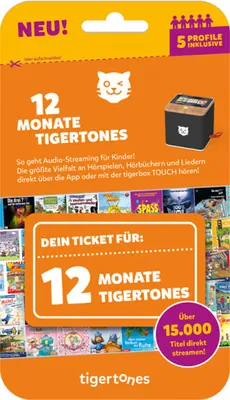 Produktbild von TIGERTONES - TICKET 12 MONATE - Tigermedia Ticket