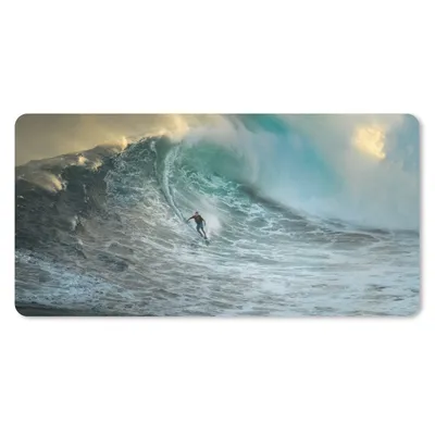Produktbild von MuchoWow® Mauspad Mousepad Surfer auf großen Wellen 60x30 cm - Mousepads - Maus Mat - Pad - Mausunterlage - Nachhaltig