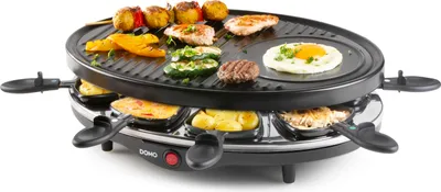 Produktbild von Raclette Grill DOMO DO9038G große Backplatte Raclette-Set