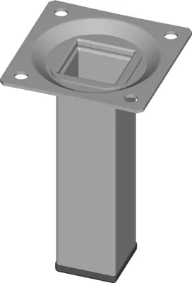 Obrázek produktu pro Nábytková noha - 25x25x100 mm stříbrná