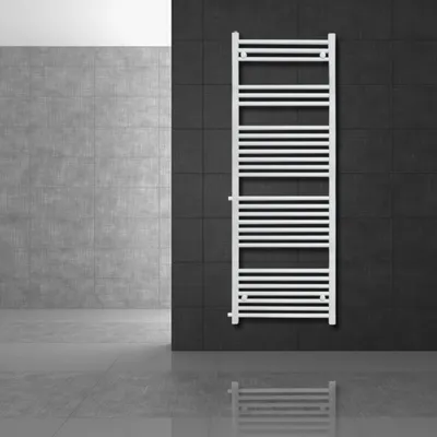 Zdjęcie produktu dla Grzejnik łazienkowy LuxeBath z podłączeniem bocznym, 500x1600 mm, biały, prosty, bez elementu grzejnego