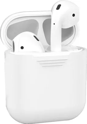Obrázok produktu pre Puzdro na AirPods – puzdro na AirPods – puzdro na AirPods – biela farba – silikón – kompatibilné s AirPods 1. a 2. generácie – vhodné pre AirPods