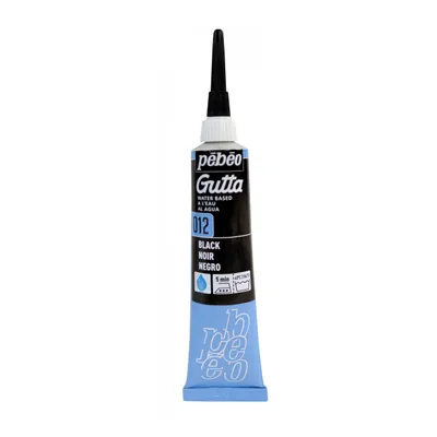 Image de Pebeo Gutta Silk Outliner, 20 ml, 12 noir
