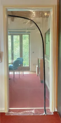 Immagine prodotto di Porta di protezione dalla polvere 1,2 x 2,2 m cerniera, nastro adesivo