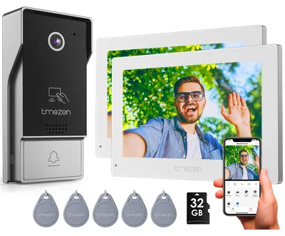 Obrázek produktu pro Videozvonek s 7palcovým dotykovým monitorem a kamerou s rozlišením 1080P
