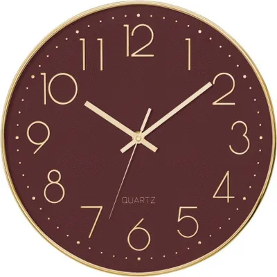 Produktbild von Silent Wanduhr Schlafzimmer-Uhr mit Silent-Mechanik, Ø 30 cm - Atmosphera