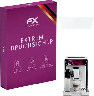 Produktbild von atFoliX FX-Hybrid-Glass Displayfolie kompatibel mit DeLonghi PrimaDonna Class (ECAM556.55.W) Glasfolie