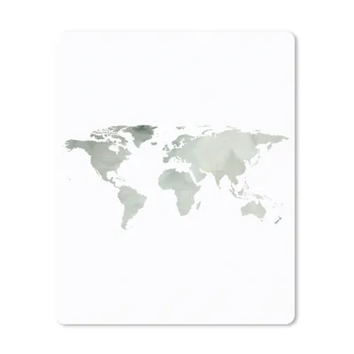 Produktbild von MuchoWow® Mauspad Mousepad Weltkarte - Aquarell - Minimalismus 30x40 cm - Mousepads - Maus Mat - Pad - Mausunterlage - Mausmatten