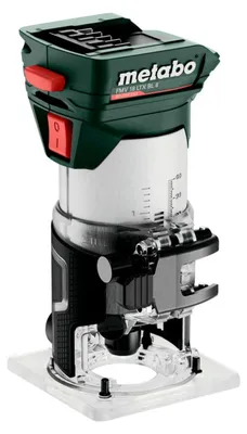 Produktbild von Metabo Akku-Kantenfräse FMV 18 LTX BL 8, incl. 2x Akku LiHD 4 Ah, Ladegerät, Zubehör, metaBOX