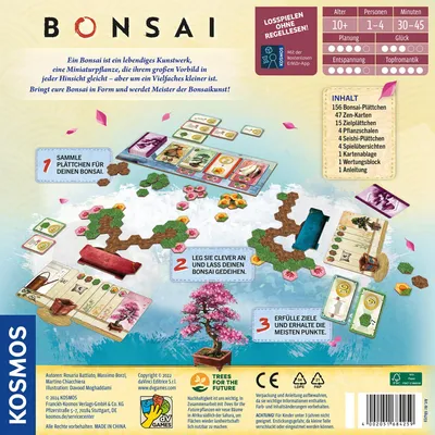 Zdjęcie produktu dla Kosmos Bonsai, Gra planszowa, Rodzina, 10 lat(a), 30 min, Gra rodzinna