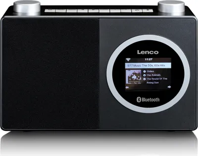 Produktbild von Lenco DIR-70BK - Internetradio mit Farbdisplay und Bluetooth® - Schwarz