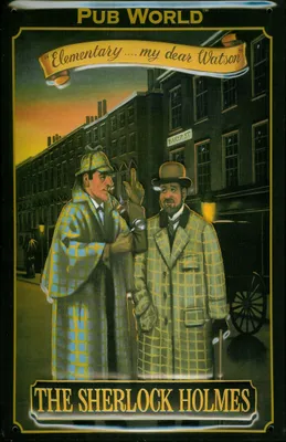 Produktbild von Blechschild Nostalgieschild Sherlock Holmes Pub World London