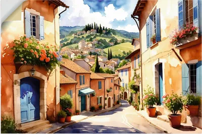 Produktbild von ARTland Wandbild, selbstklebend Leben wie in Italien Größe: 120x80 cm