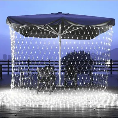 Obrázok produktu pre LED ZÁVESNÁ SIEŤ 320 STUDENÁ BIELA LAMPY 3m x 2m DEKORAČNÉ OSVETLENIE