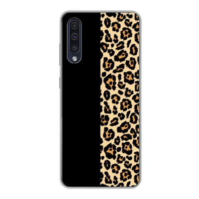 Produktbild von MuchoWow® Handyhülle Schutzhülle Hülle für Samsung Galaxy A30s Panther Druck - Design - Tiere Silikon Softcase Handy Hülle - Karteninhaber