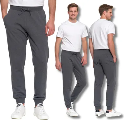 Produktbild von Moraj Herren Jogginghose mit Bündchen, mit Taschen – Grey.Mel., Größe 3XL, bequem