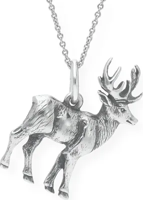 Produktbild von JuwelmaLux Anhänger 925/000 Sterling Silber geschwärzt Hirsch JL36-02-0007